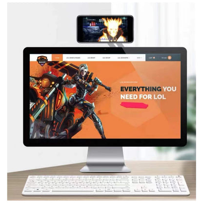 Soporte de teléfono magnético para computadora